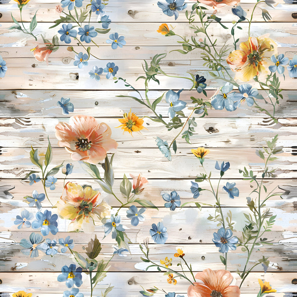 Farmhouse Blooms Pattern 1 Minky Fabric