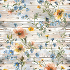 Farmhouse Blooms Pattern 1 Minky Fabric