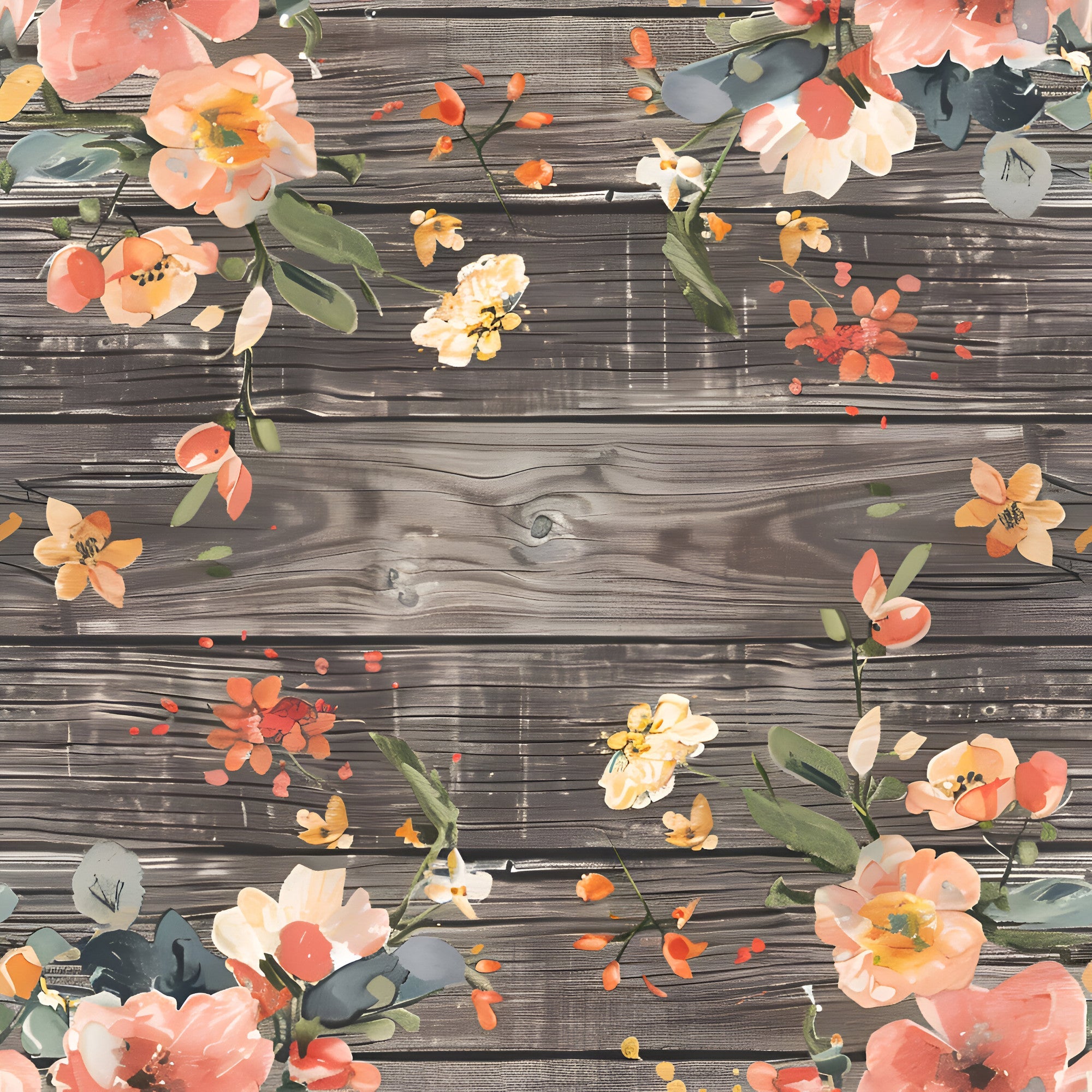 Farmhouse Blooms Pattern 2 Minky Fabric