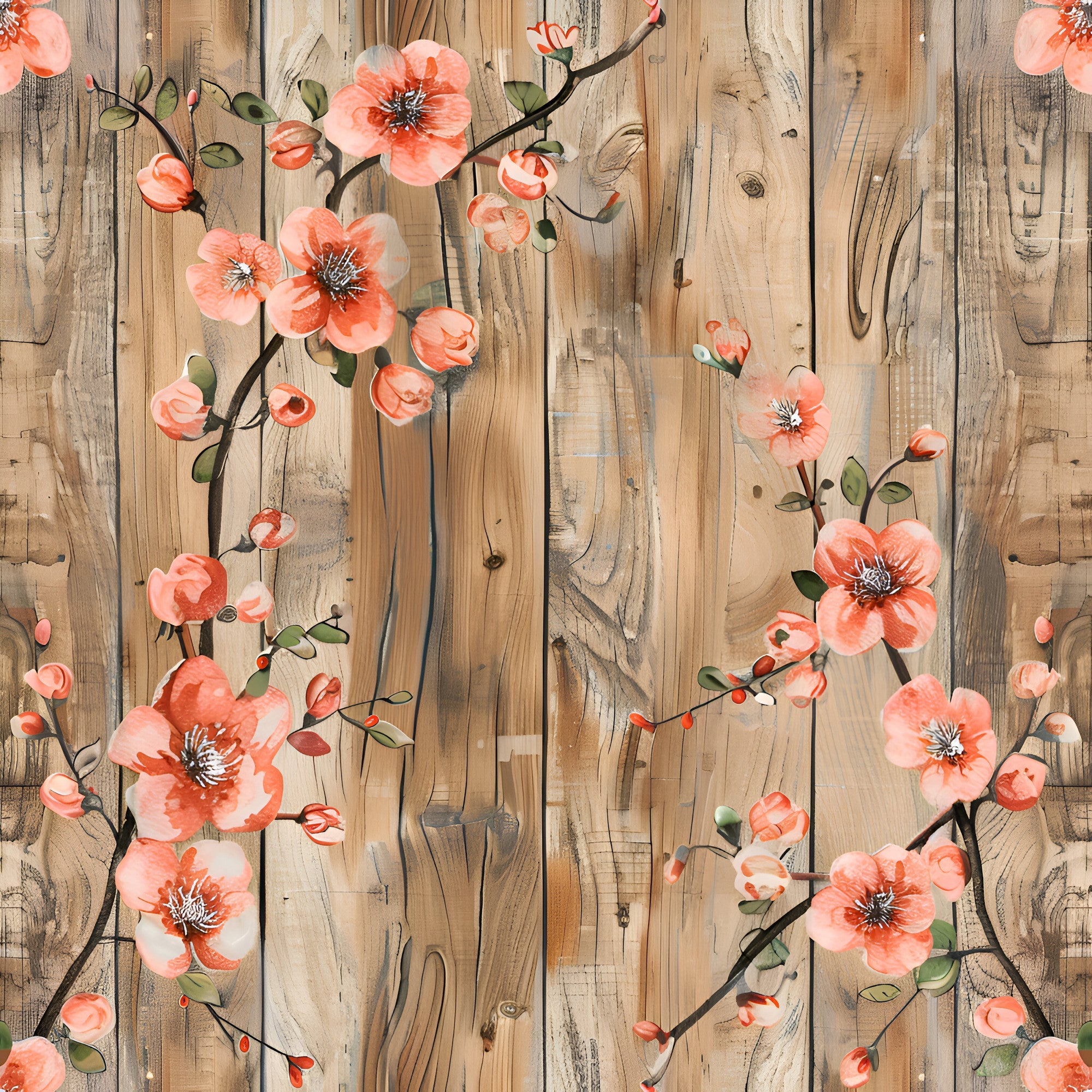 Farmhouse Blooms Pattern 8 Minky Fabric