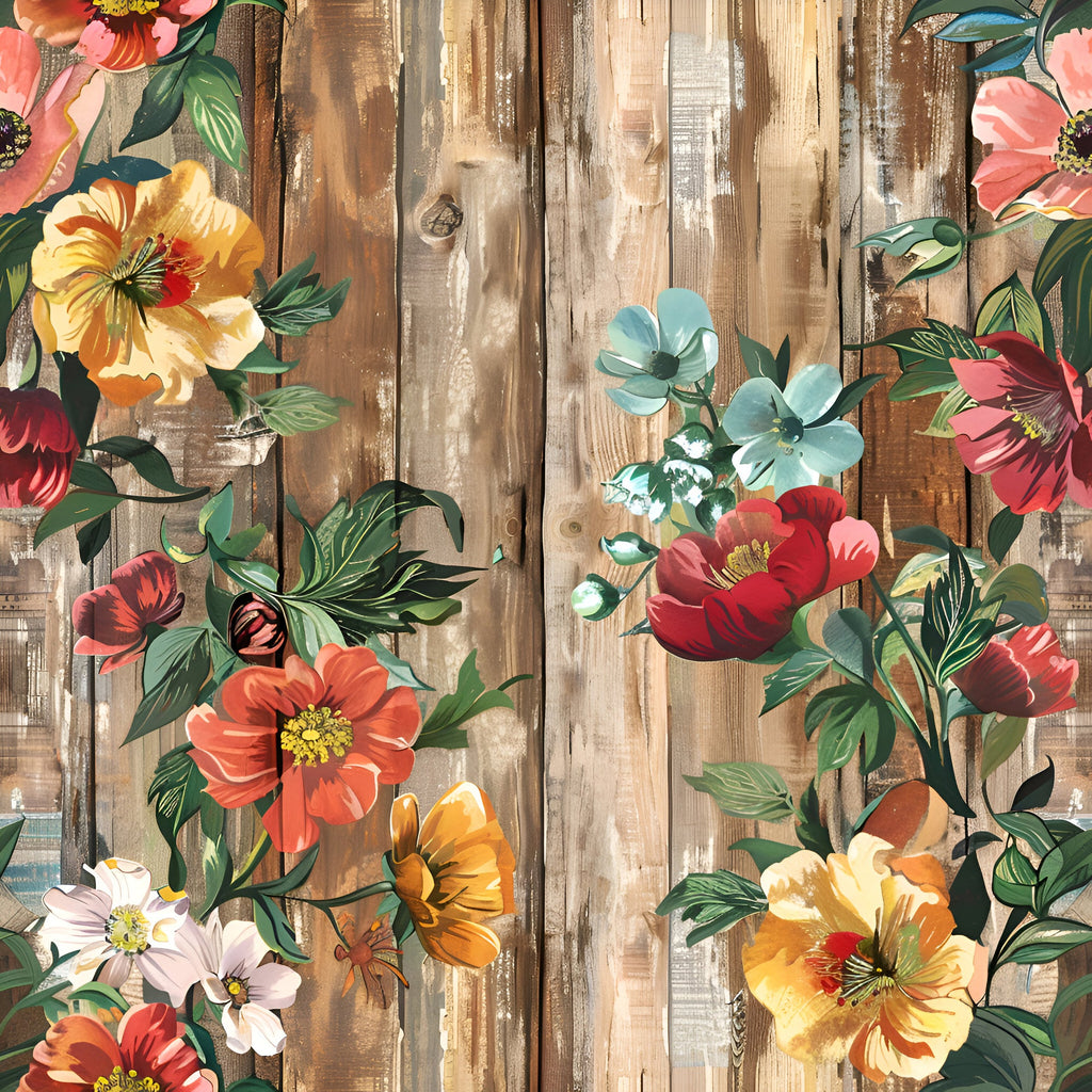 Farmhouse Blooms Pattern 9 Minky Fabric