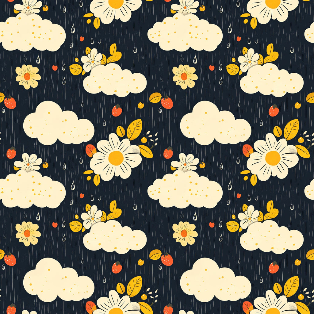 Daisy Drizzle Pattern 2 Minky Fabric
