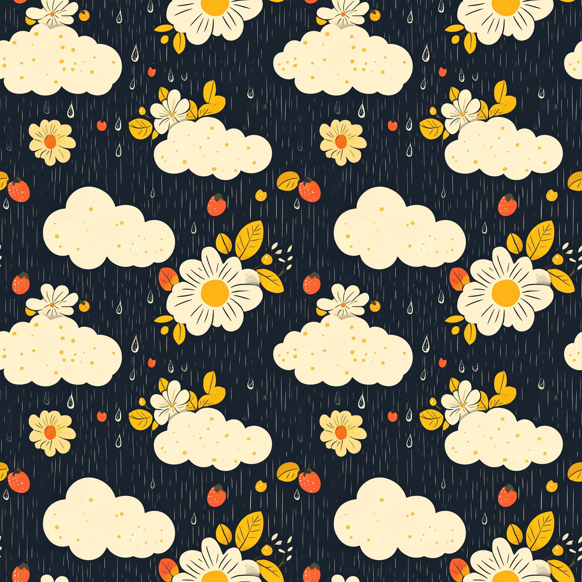Daisy Drizzle Pattern 2 Minky Fabric