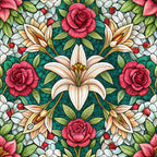 Jeweled Panes Pattern 10 Minky Fabric