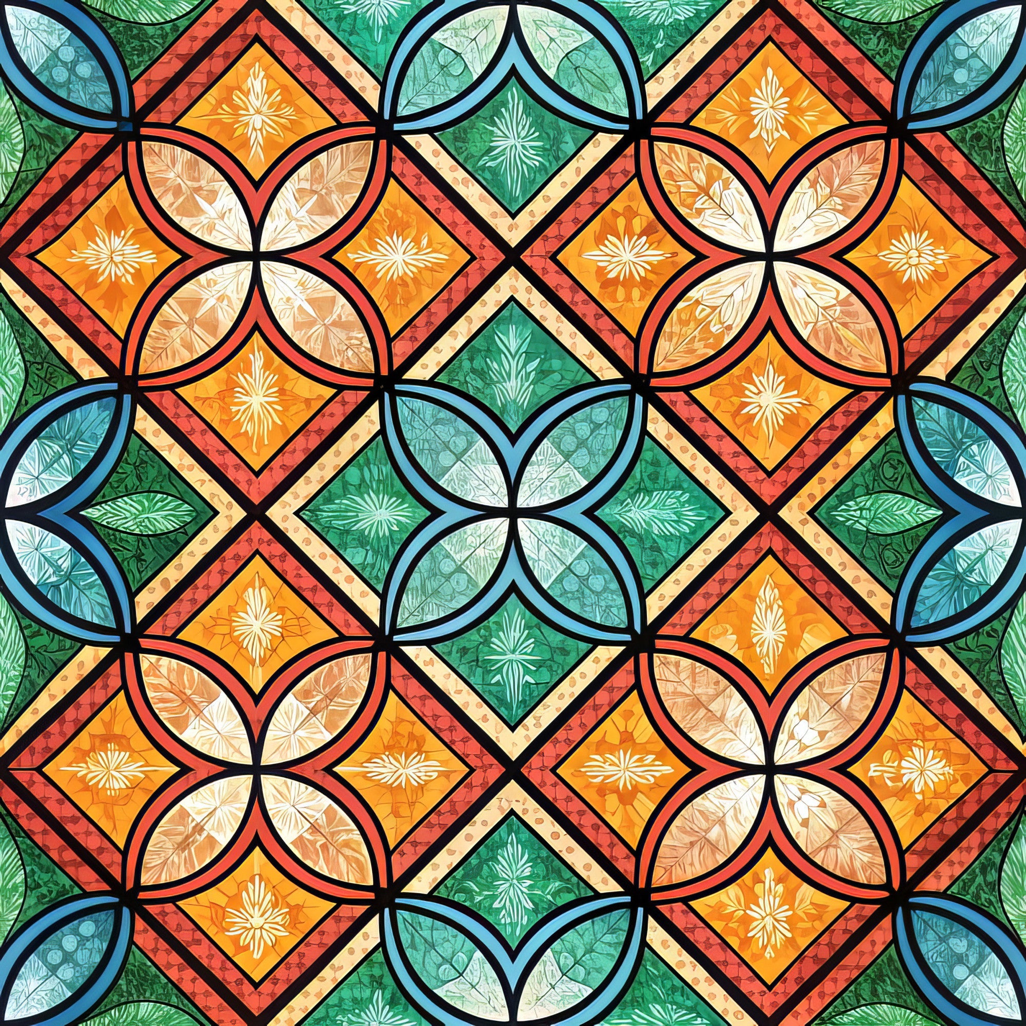 Jeweled Panes Pattern 11 Minky Fabric