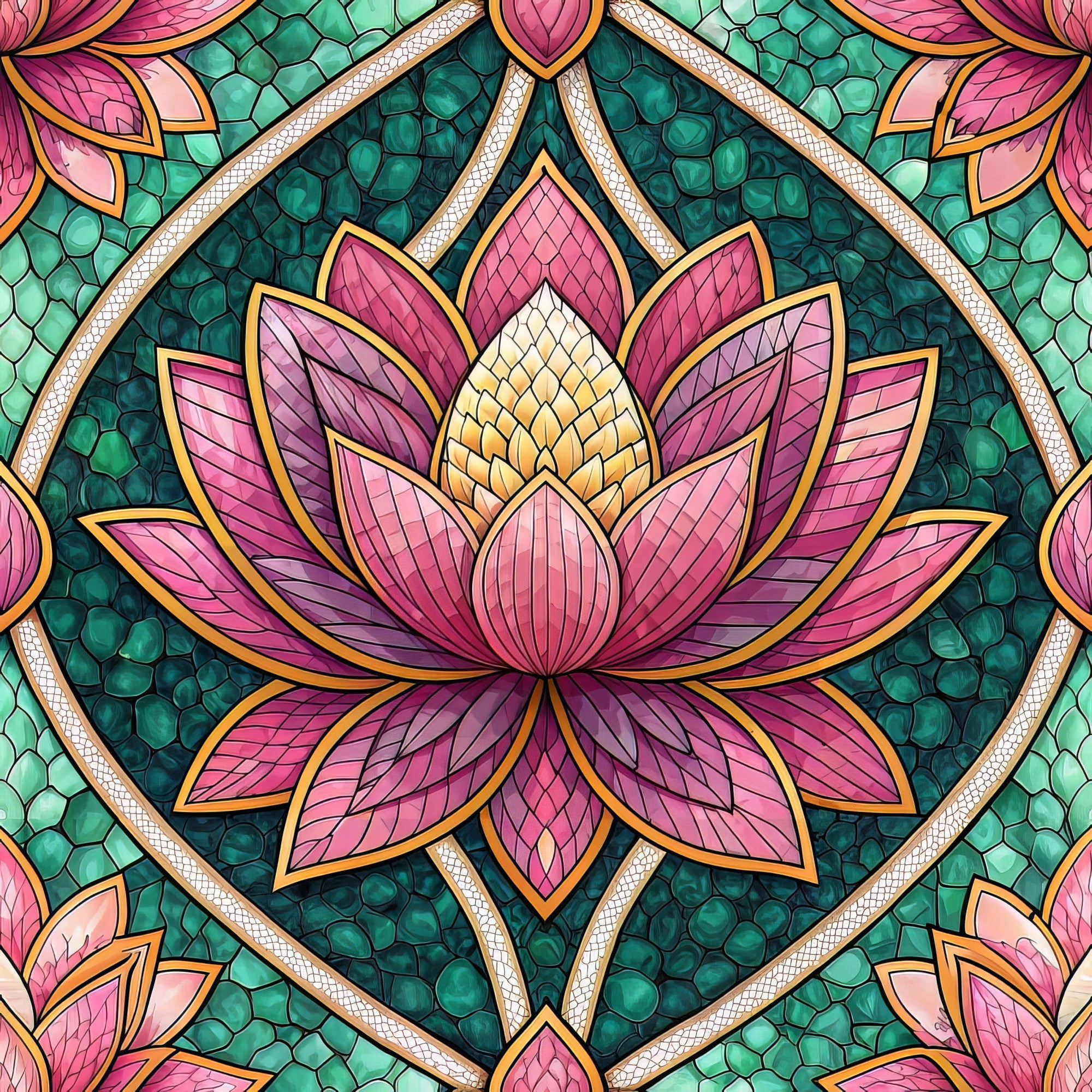 Jeweled Panes Pattern 12 Minky Fabric