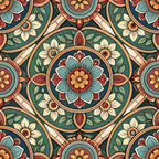 Jeweled Panes Pattern 2 Minky Fabric