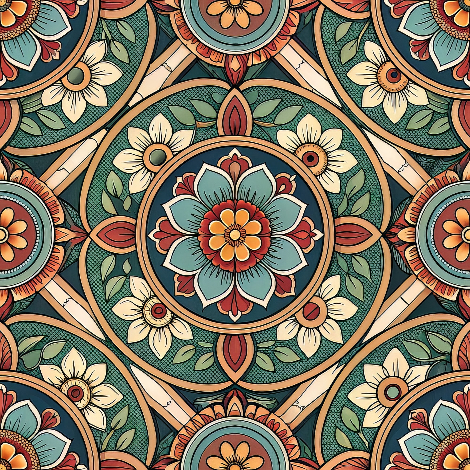 Jeweled Panes Pattern 2 Minky Fabric