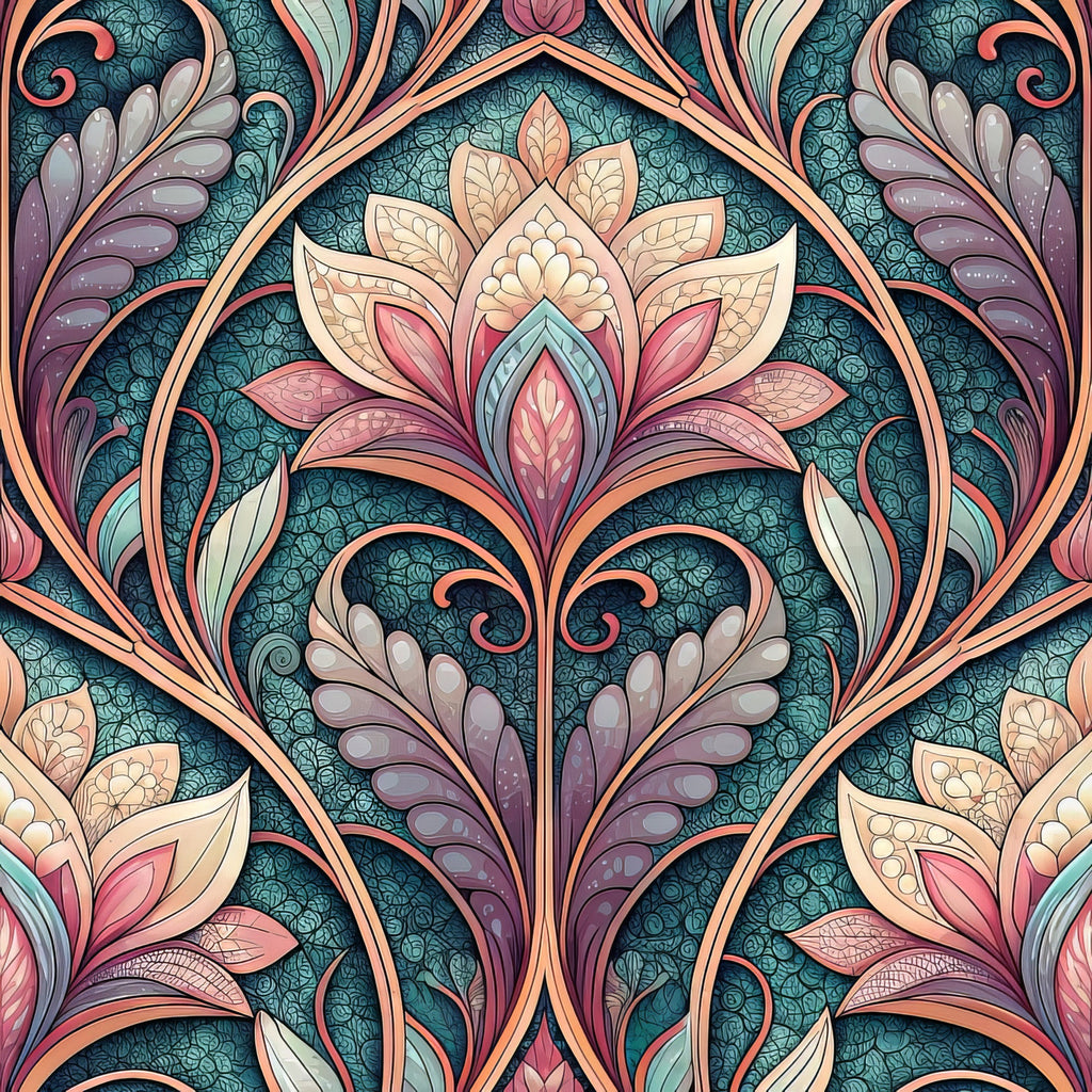 Jeweled Panes Pattern 4 Minky Fabric