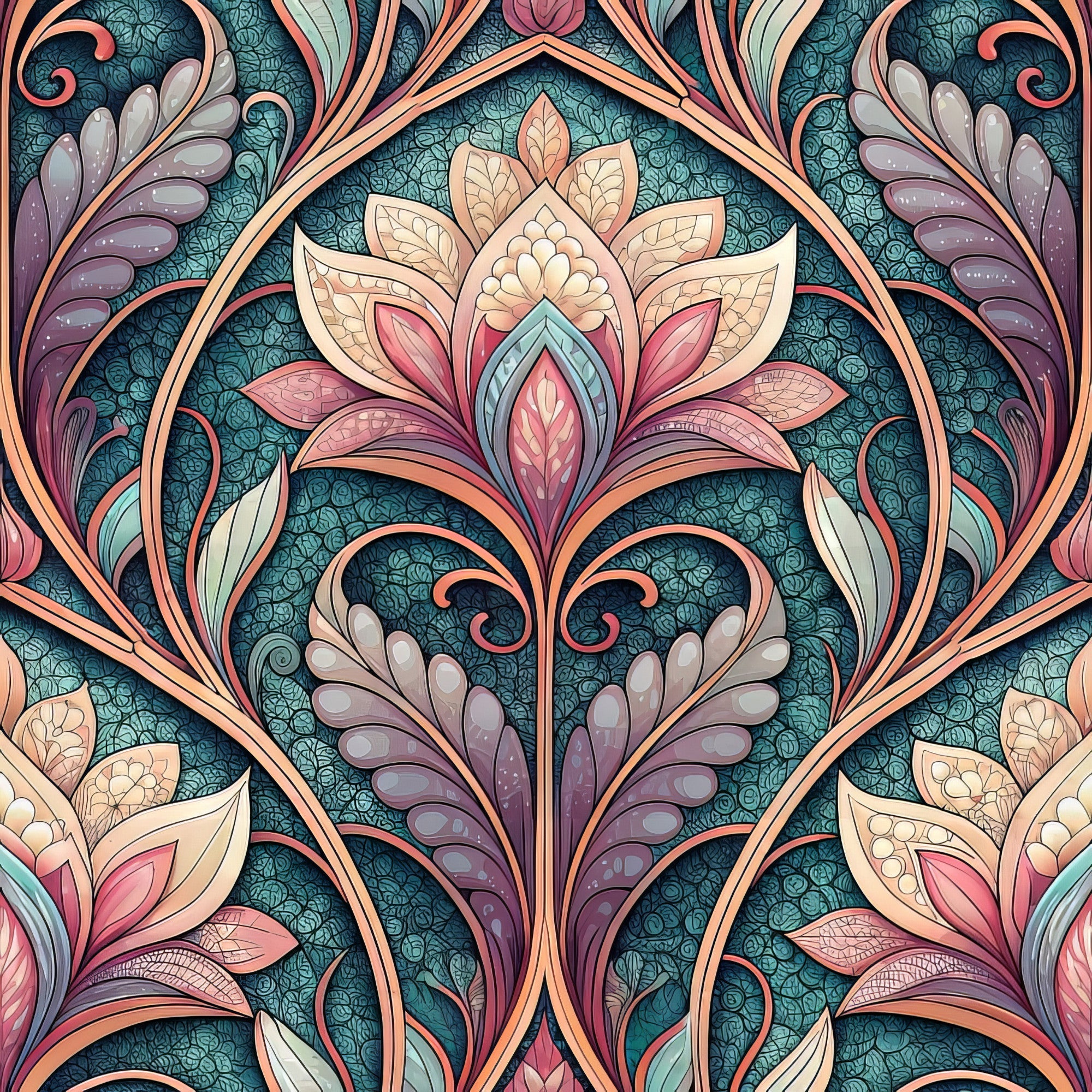 Jeweled Panes Pattern 4 Minky Fabric