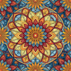 Jeweled Panes Pattern 6 Minky Fabric