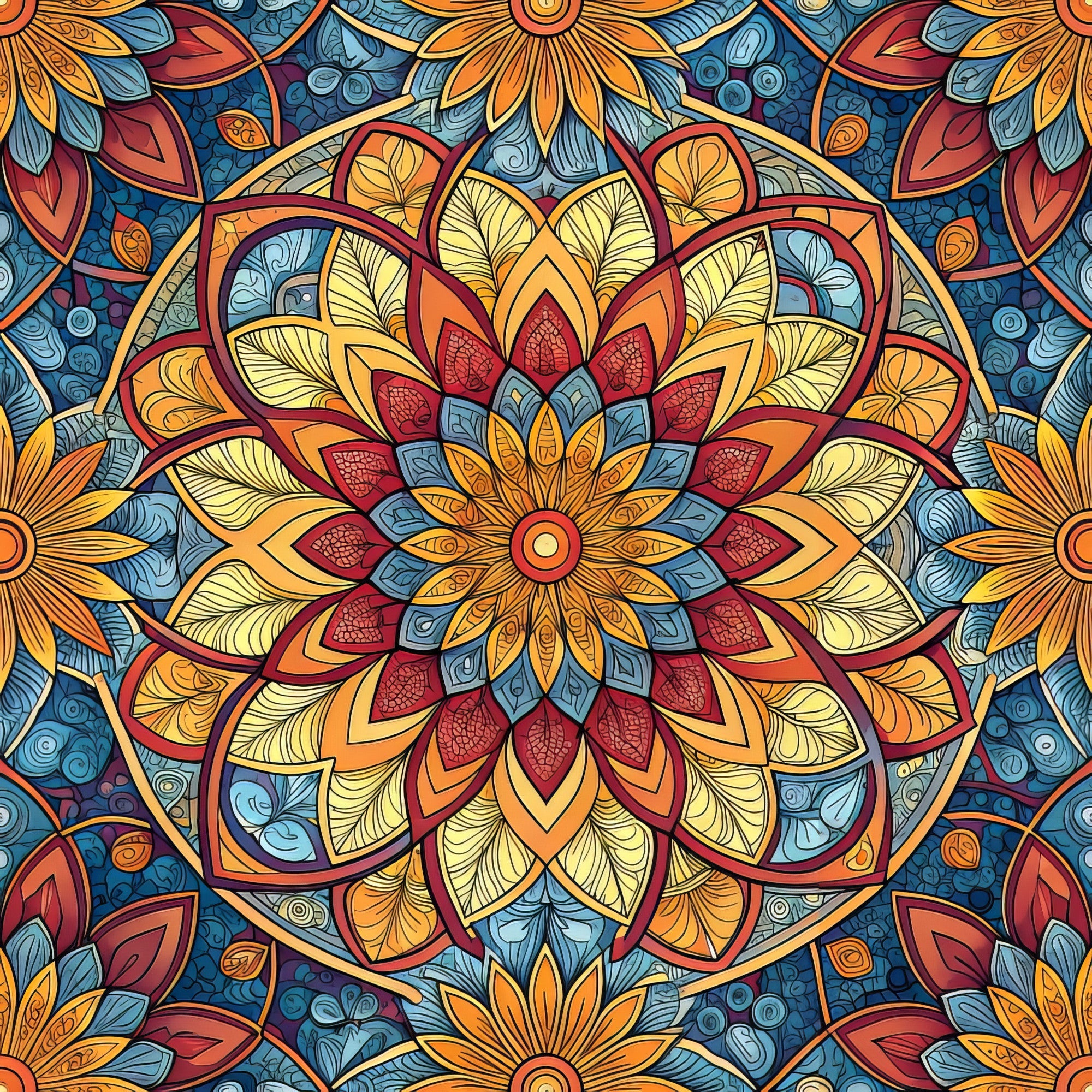 Jeweled Panes Pattern 6 Minky Fabric