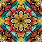 Jeweled Panes Pattern 7 Minky Fabric
