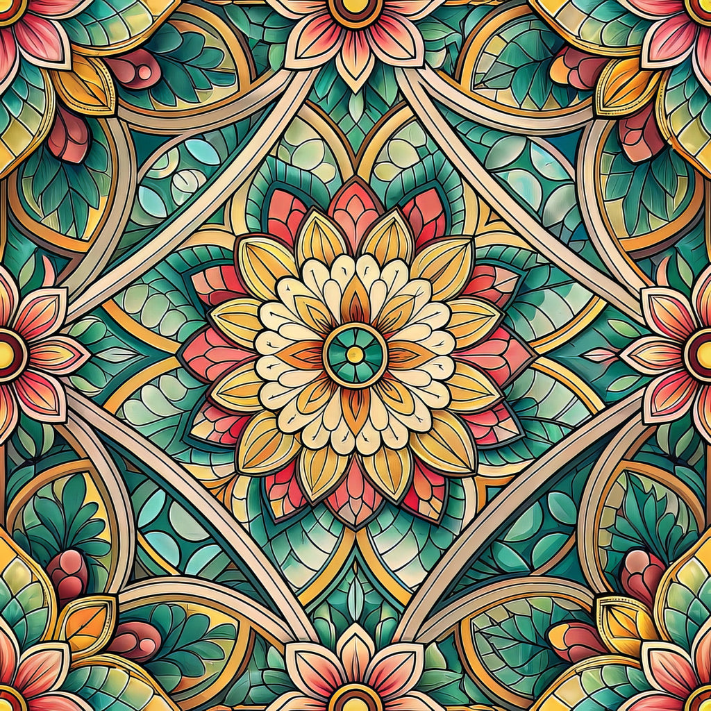 Jeweled Panes Pattern 8 Minky Fabric