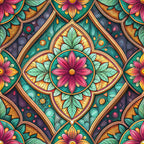 Jeweled Panes Pattern 9 Minky Fabric