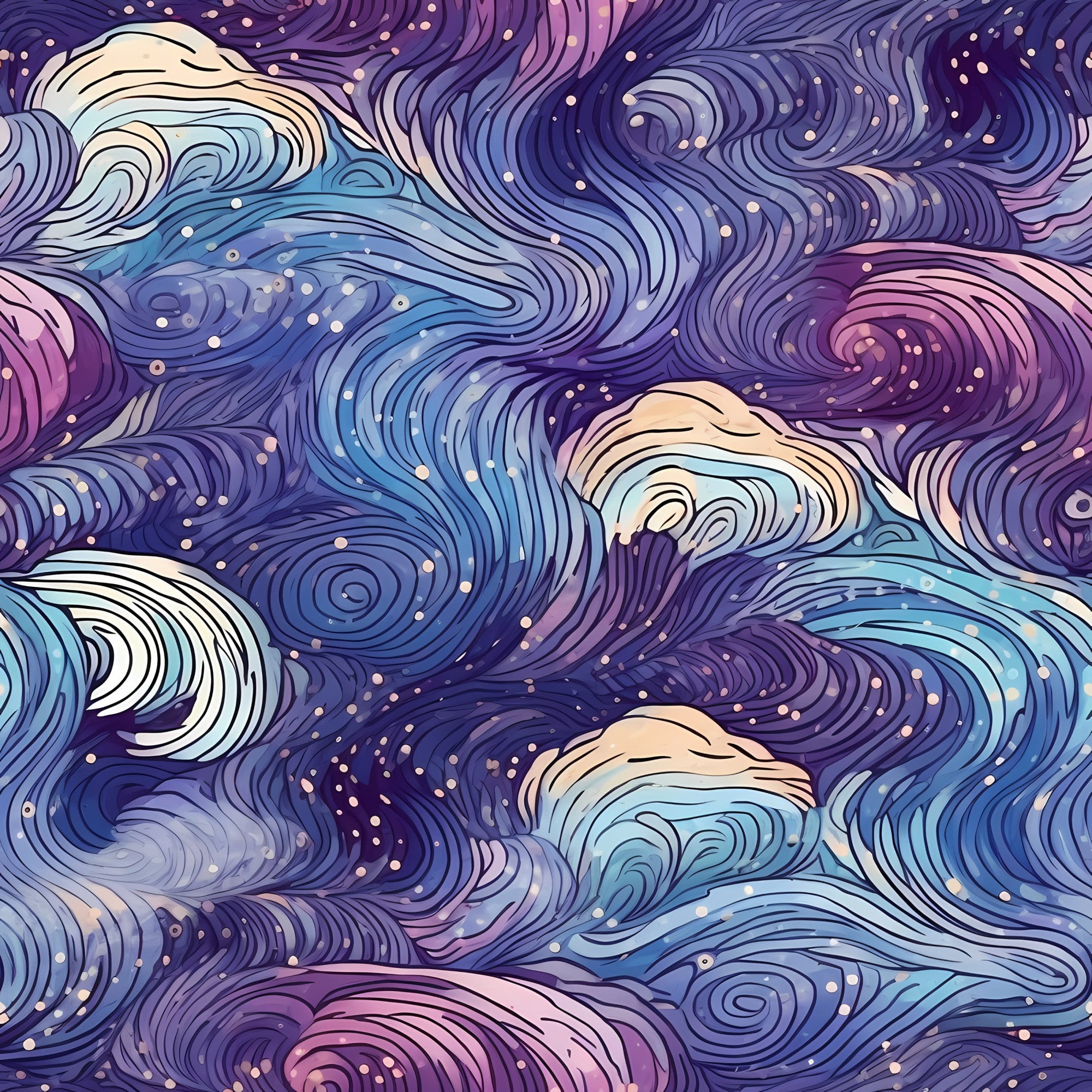 StellarCosmos Pattern 11 Minky Fabric