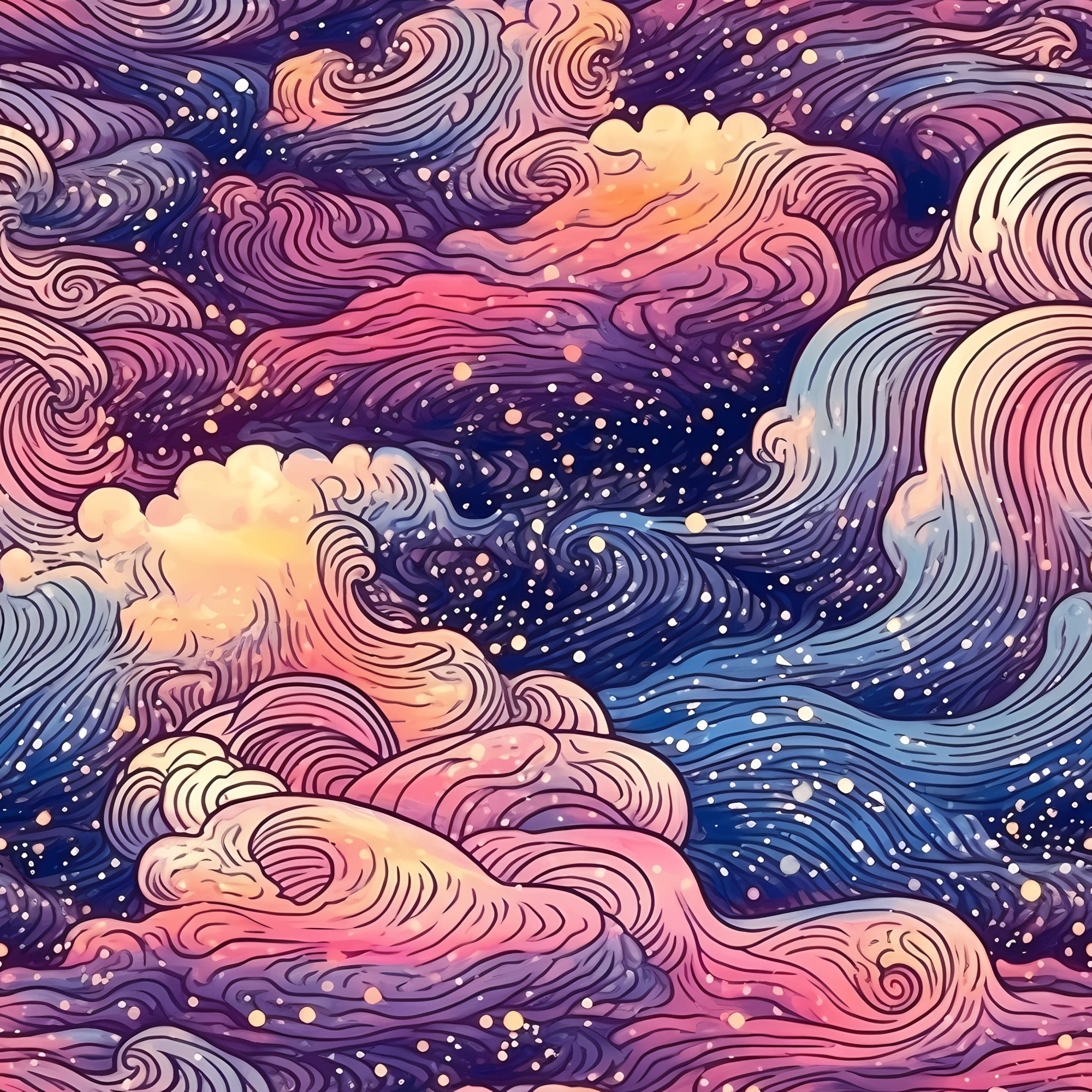 StellarCosmos Pattern 17 Minky Fabric