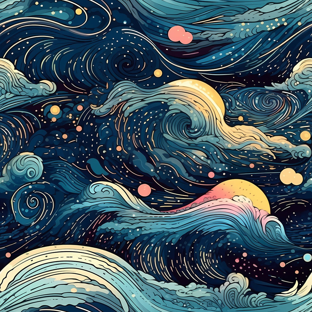 StellarCosmos Pattern 9 Minky Fabric