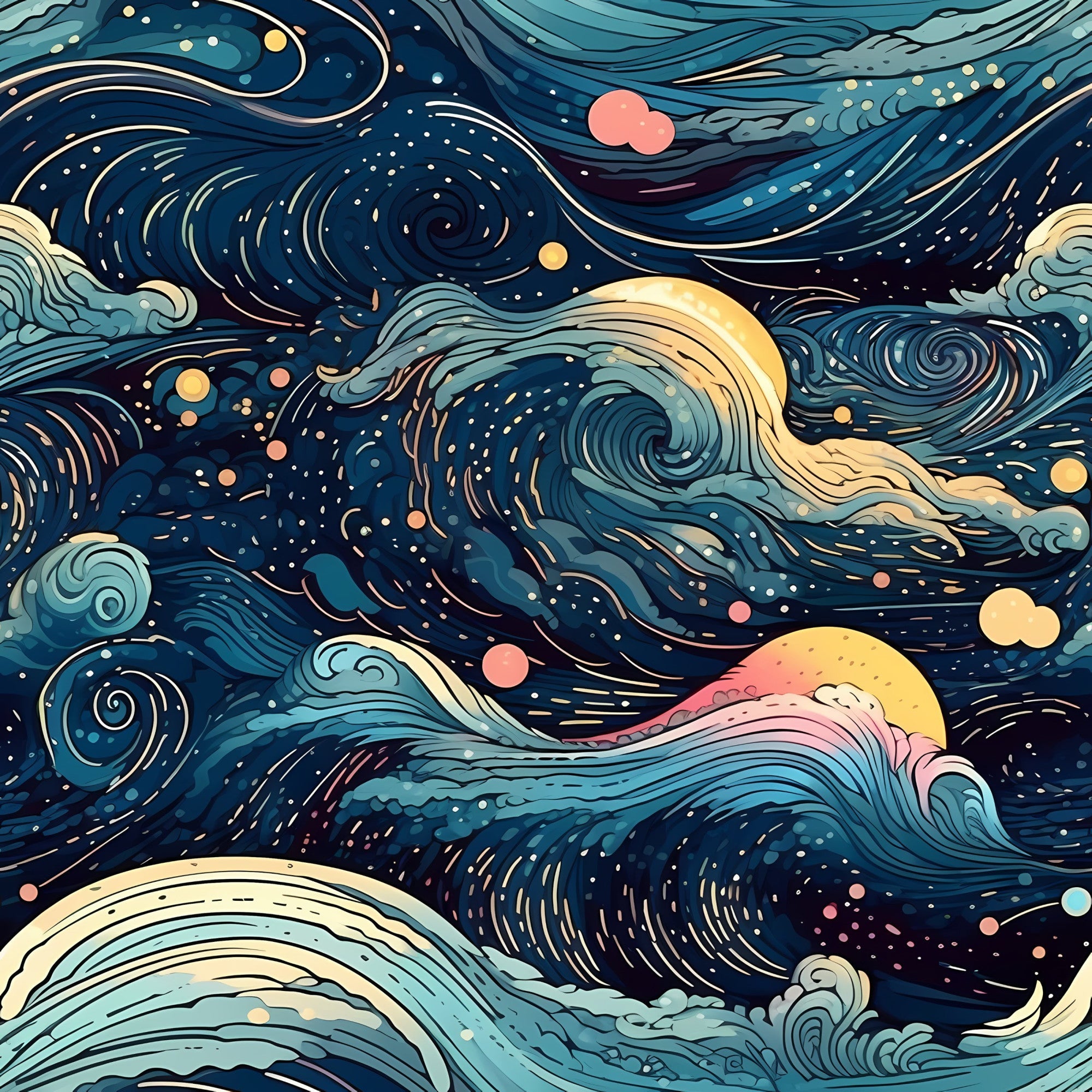 StellarCosmos Pattern 9 Minky Fabric