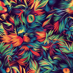 Stoner Cat Abstract Pattern 4 Minky Fabric