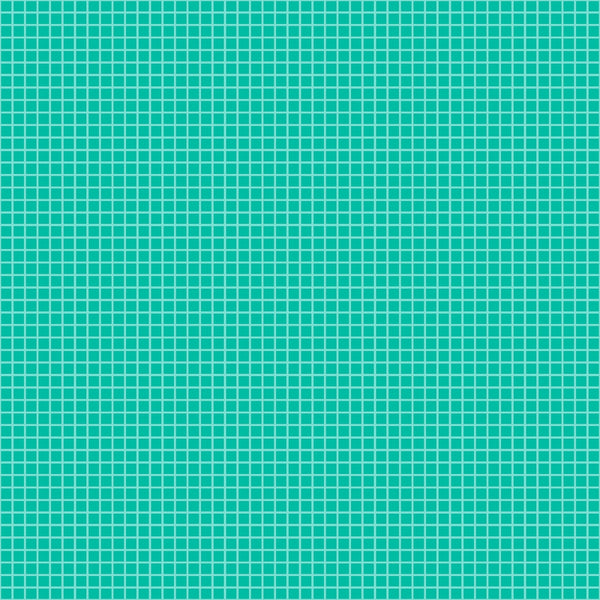 A teal grid with small white squares creates a pattern over the entire image.