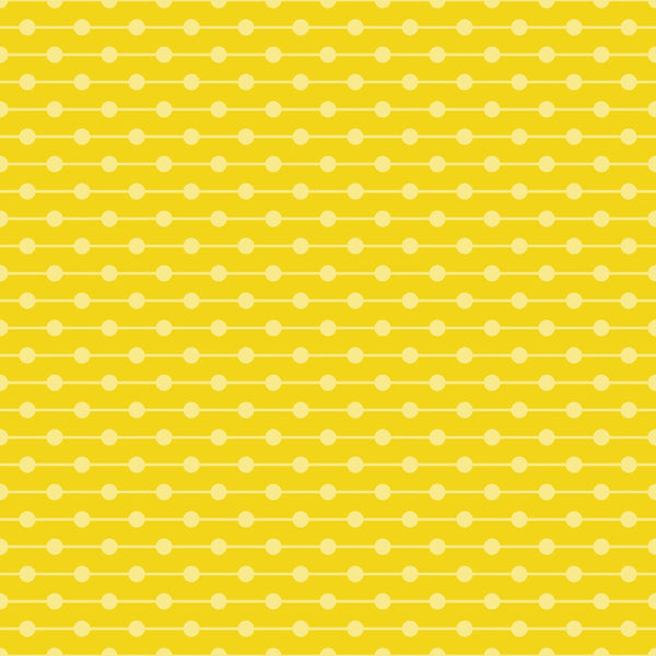 Yellow background with a repeating pattern of horizontal lines and dots in a lighter shade of yellow, creating a striped design.