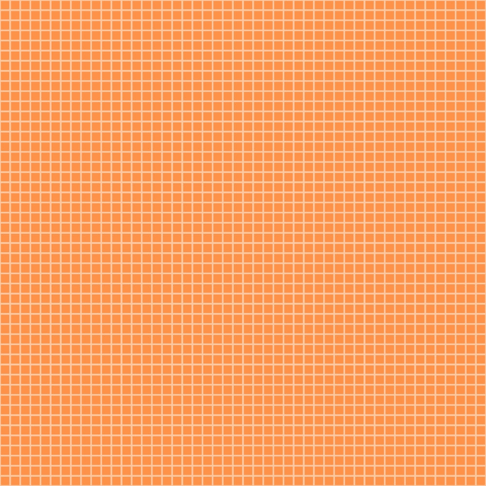 A grid of small, evenly spaced white squares on a solid orange background.