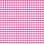 Pink scallop pattern on a white background, repeating across the image.