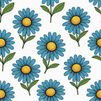 Summer Floral Pattern 11 Minky Fabric