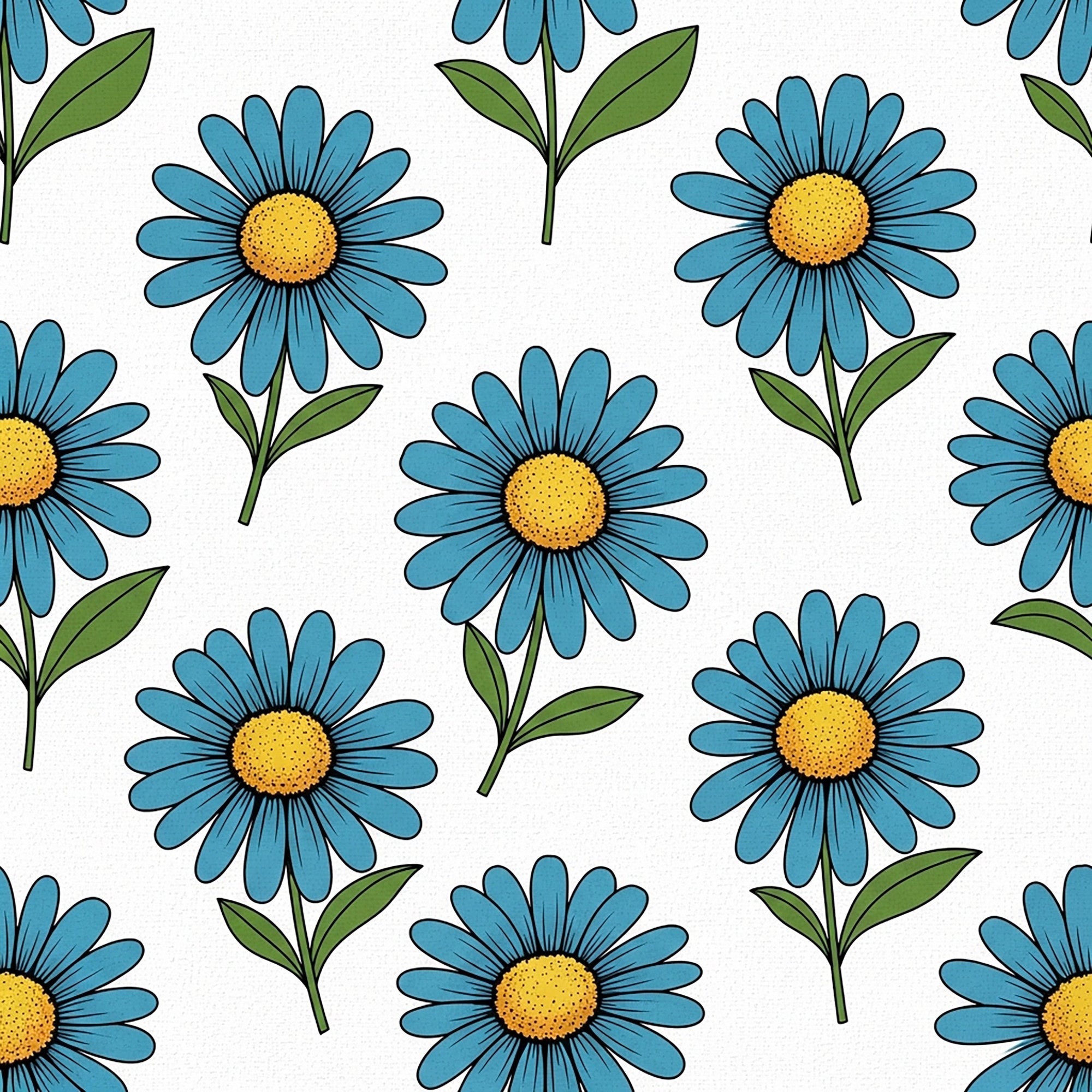 Summer Floral Pattern 11 Minky Fabric