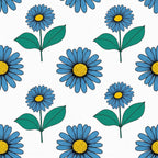 Summer Floral Pattern 18 Minky Fabric