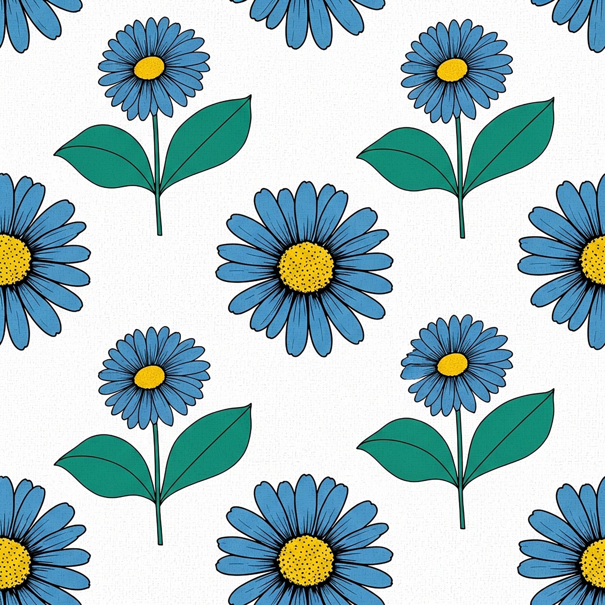 Summer Floral Pattern 18 Minky Fabric