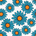 Summer Floral Pattern 1 Minky Fabric