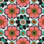 Summer Floral Pattern 20 Minky Fabric