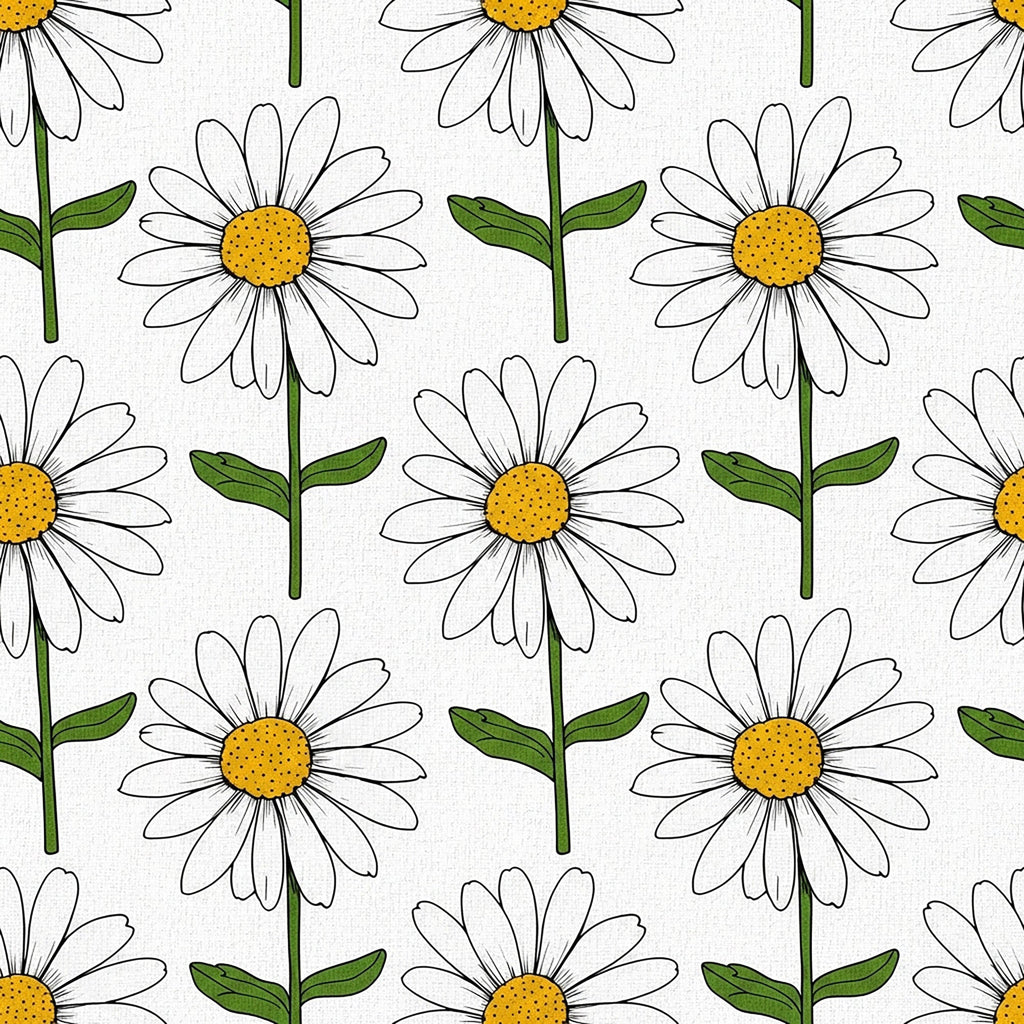 Summer Floral Pattern 23 Minky Fabric
