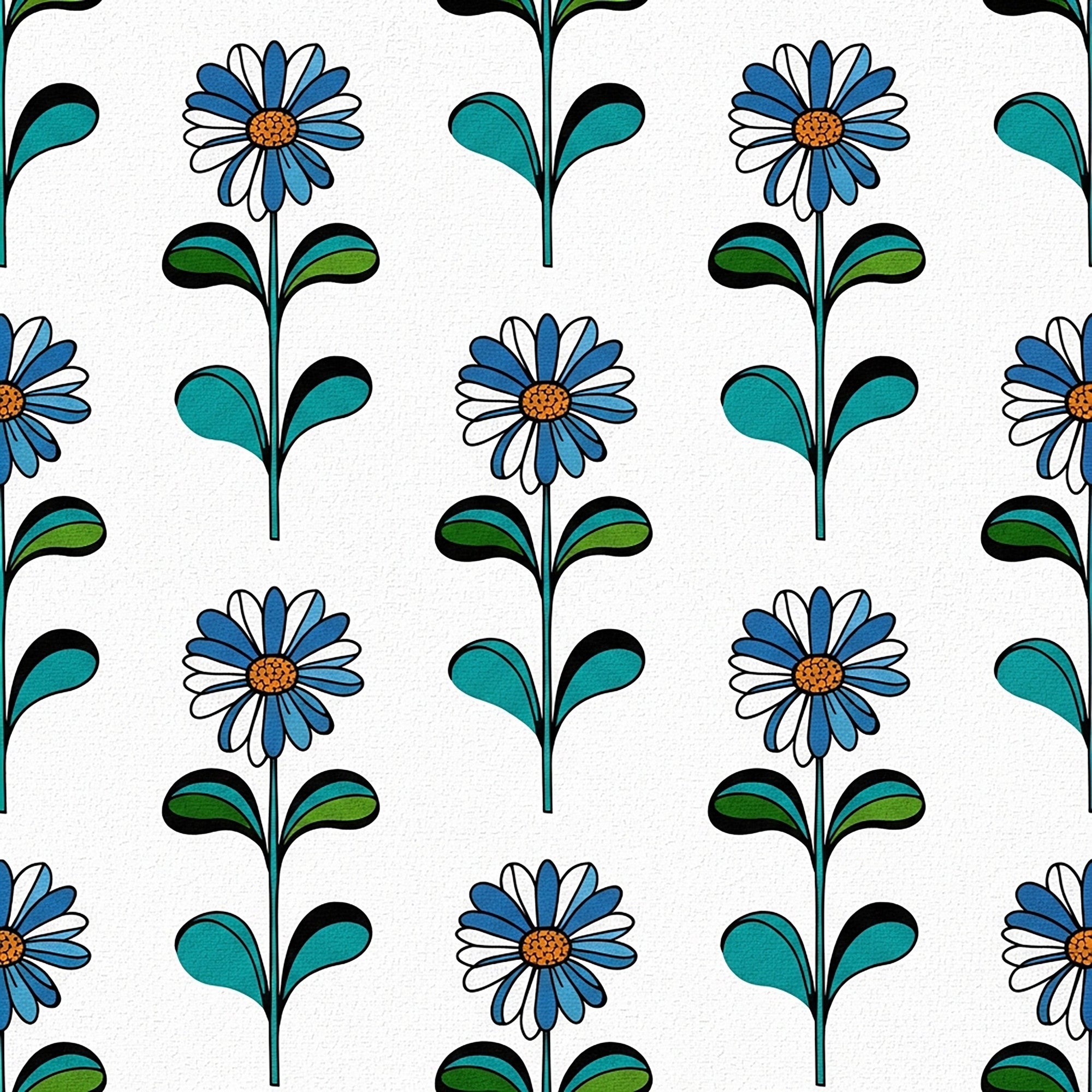 Summer Floral Pattern 28 Minky Fabric