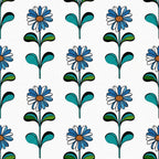 Summer Floral Pattern 28 Minky Fabric