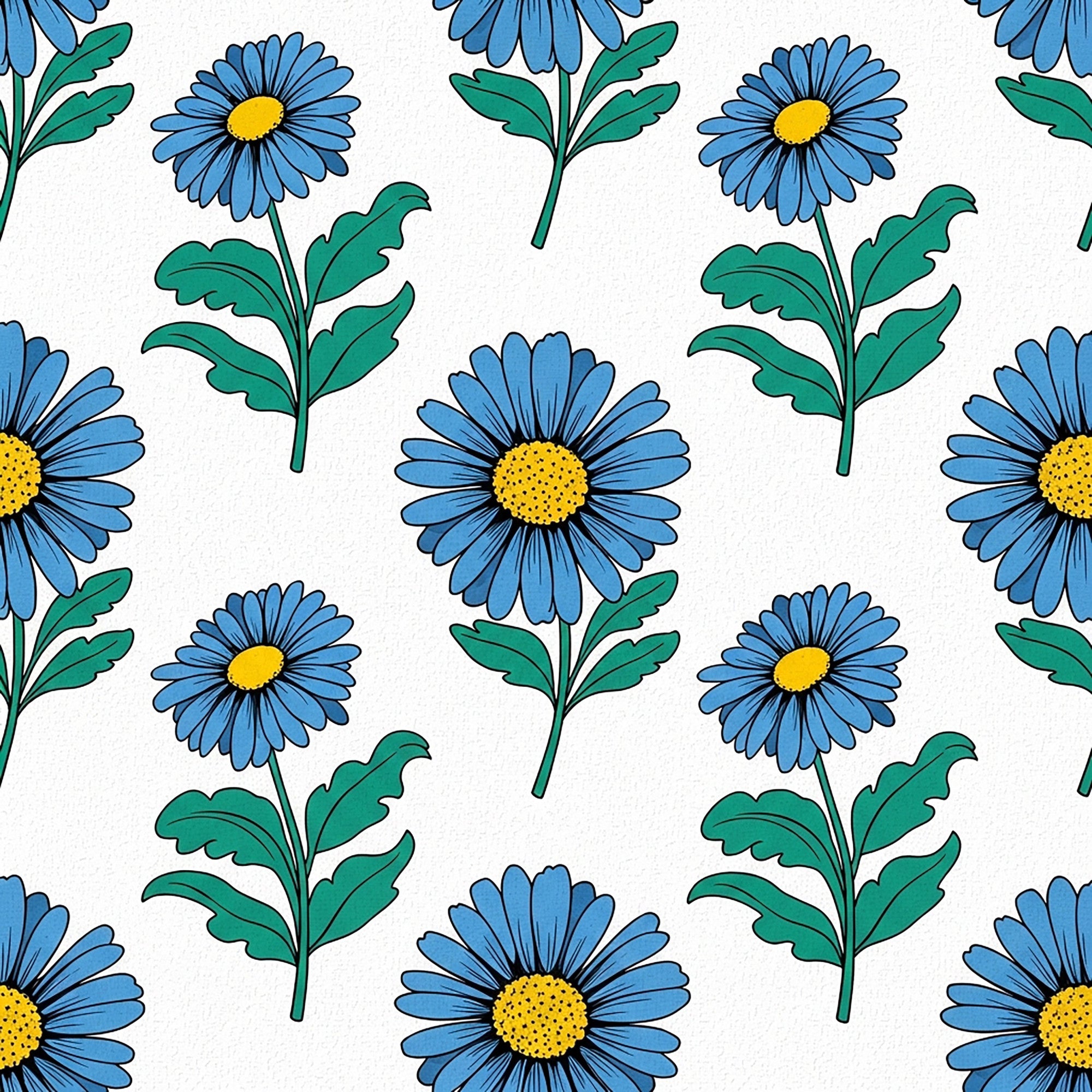 Summer Floral Pattern 5 Minky Fabric