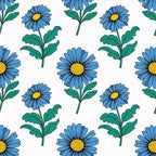 Summer Floral Pattern 5 Minky Fabric