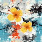 Sunwashed Daisies Pattern 4 Minky Fabric