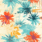 Sunwashed Daisies Pattern 7 Minky Fabric