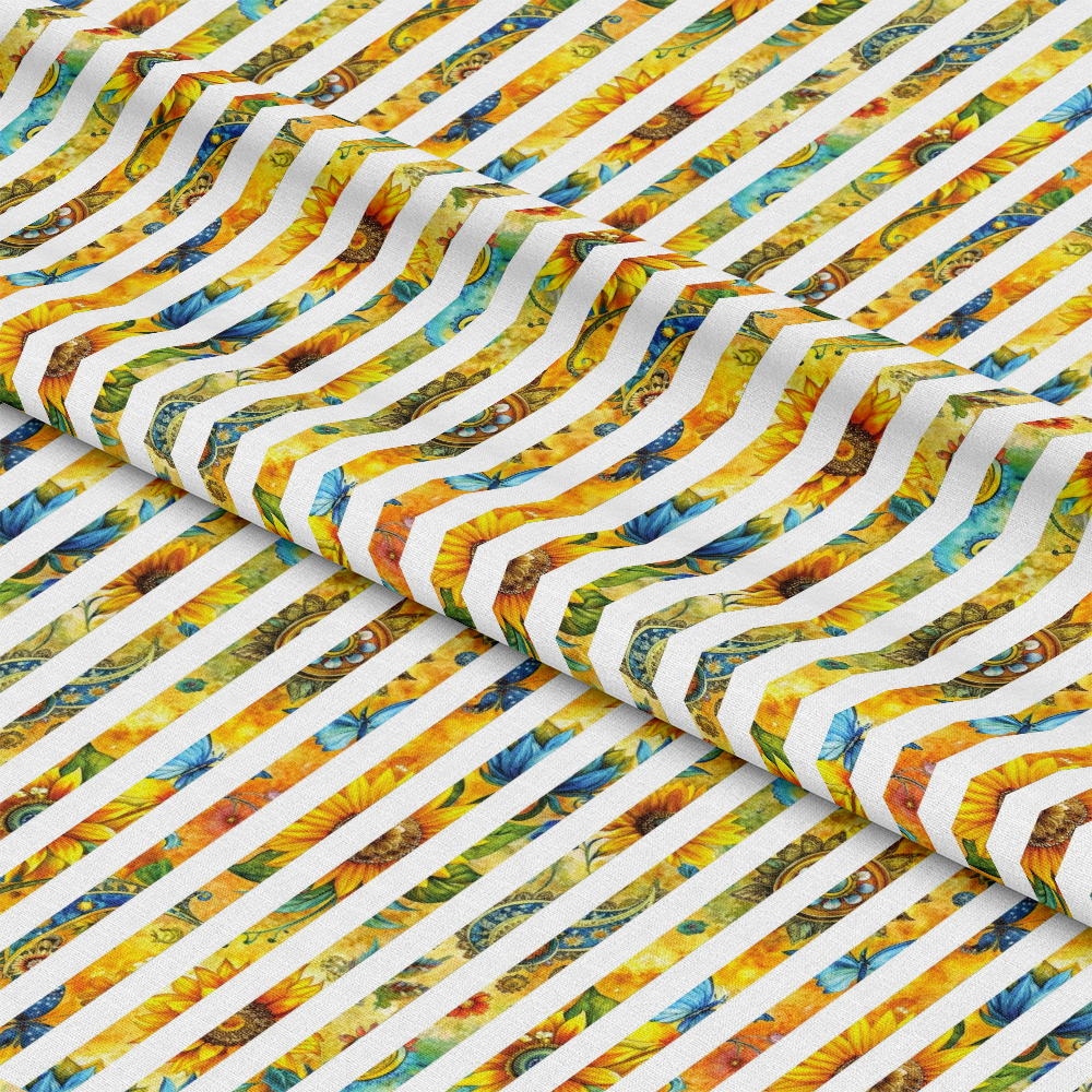 Sunflower Fields Pattern 28 Quilting Cotton Fabric