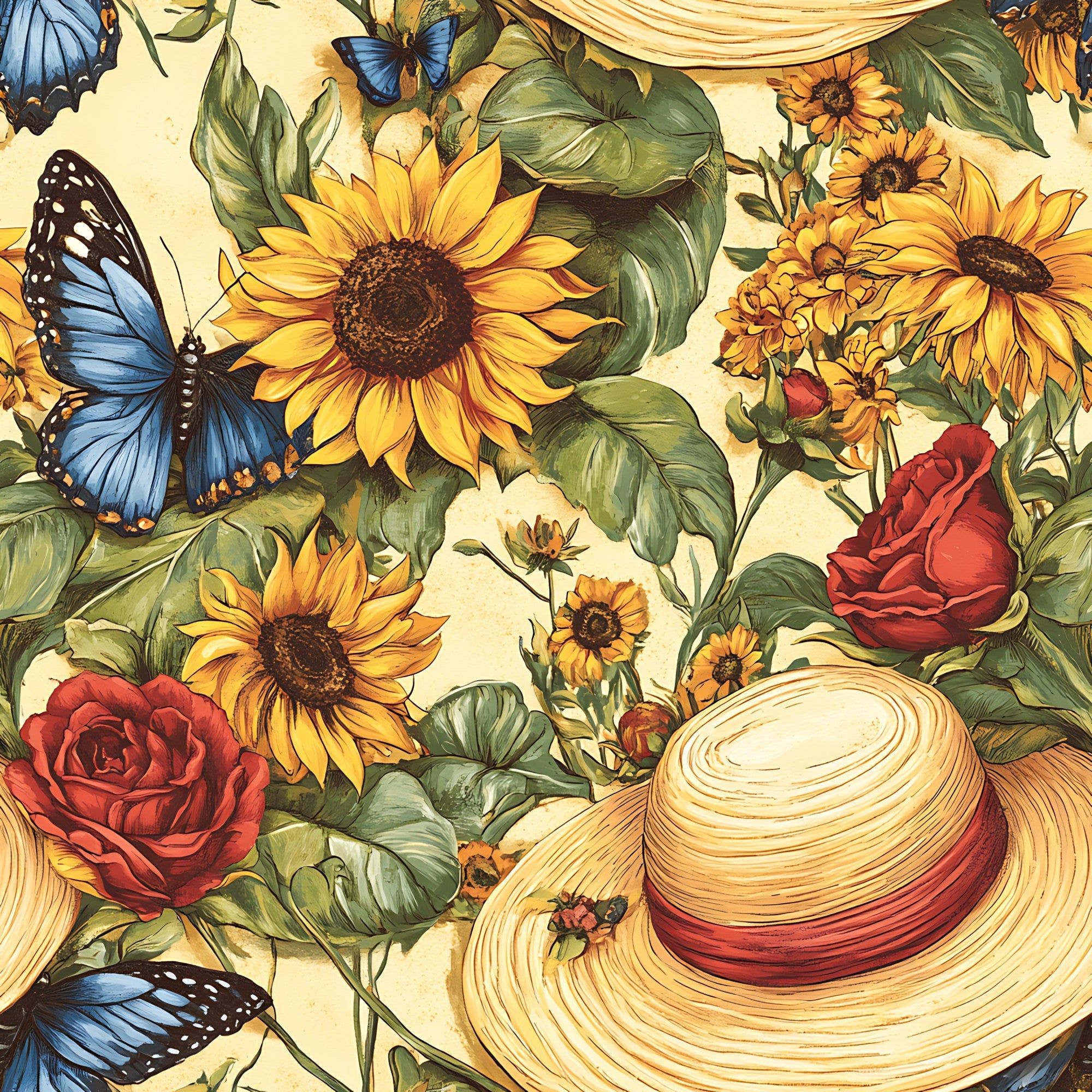 Sunflower Stroll Pattern 12 Minky Fabric