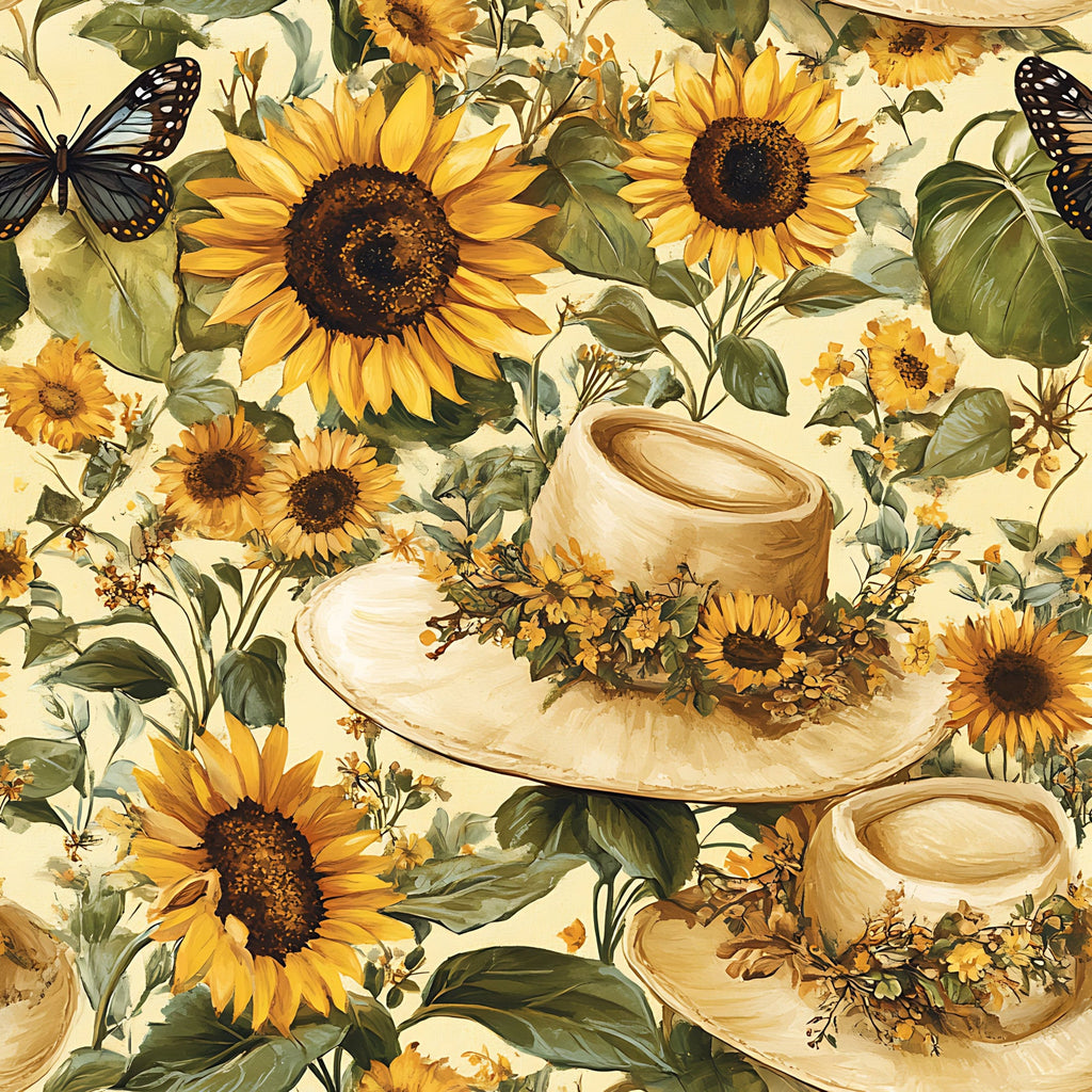 Sunflower Stroll Pattern 16 Minky Fabric