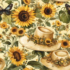 Sunflower Stroll Pattern 16 Minky Fabric