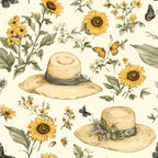 Sunflower Stroll Pattern 19 Minky Fabric