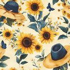 Sunflower Stroll Pattern 20 Minky Fabric