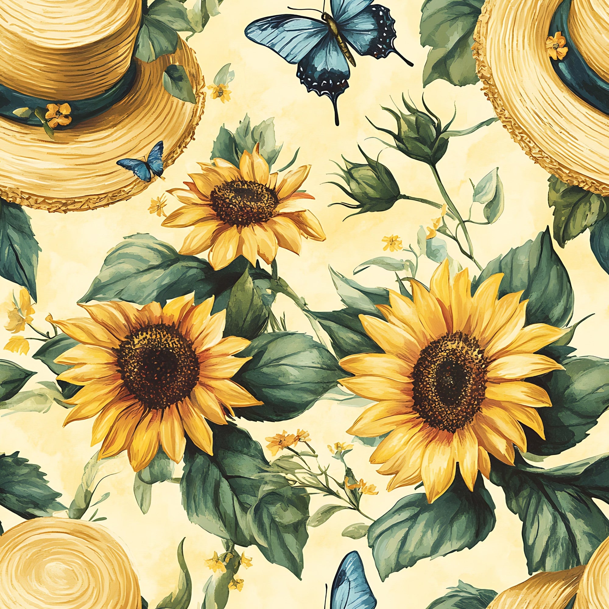 Sunflower Stroll Pattern 6 Minky Fabric