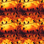 Sunset Bird Pattern 10 Minky Fabric