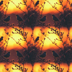 Sunset Bird Pattern 7 Minky Fabric